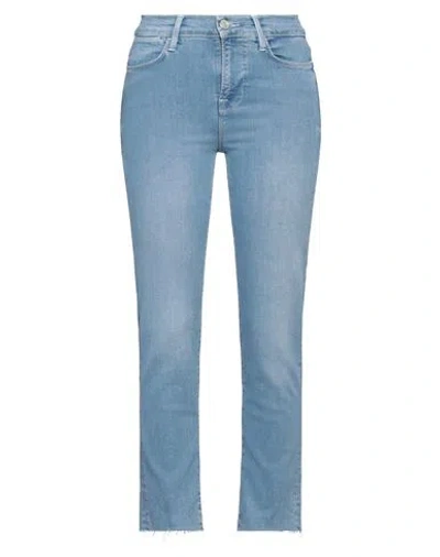 Frame Woman Jeans Blue Size 30 Lyocell, Cotton, Recycled Cotton, Elasterell-p, Elastane