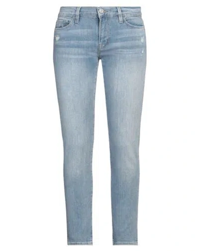 Frame Woman Jeans Blue Size 27 Organic Cotton, Elastane