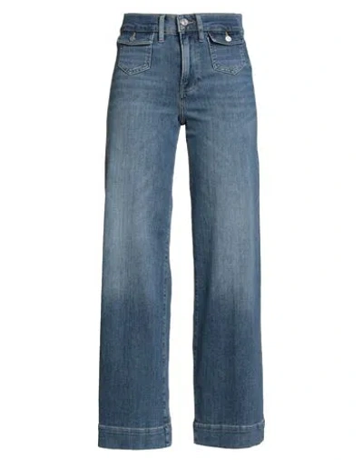 Frame Woman Jeans Blue Size 31 Cotton, Rayon, Elasterell-p, Elastane