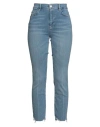 Frame Woman Jeans Blue Size 31 Organic Cotton, Cotton, Recycled Polyacrylic, Elastane In Blue