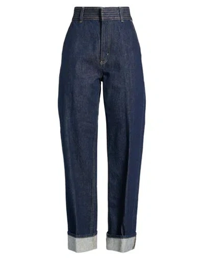 Frame Woman Jeans Blue Size 32 Cotton, Re-used Cotton