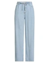 Frame Woman Jeans Blue Size 32 Lyocell In Blue