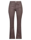 Frame Woman Jeans Chocolate Brown Size 29 Cotton, Polyester, Elastane In Brown