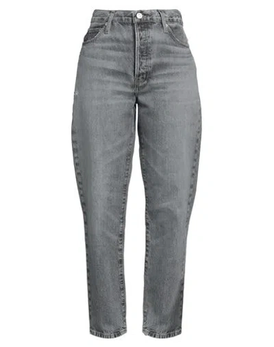 Frame Woman Jeans Lead Size 28 Cotton In Gray