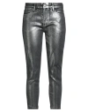 Frame Woman Jeans Silver Size 28 Lyocell, Recycled Cotton, Cotton, Elastane