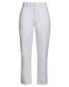 Frame Woman Denim Pants White Size 24 Cotton In White