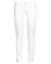 Frame Woman Jeans White Size 29 Cotton, Elastane In White