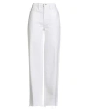 Frame Woman Jeans White Size 30 Cotton, Pre-consumer Recycled Cotton, Elastane In White