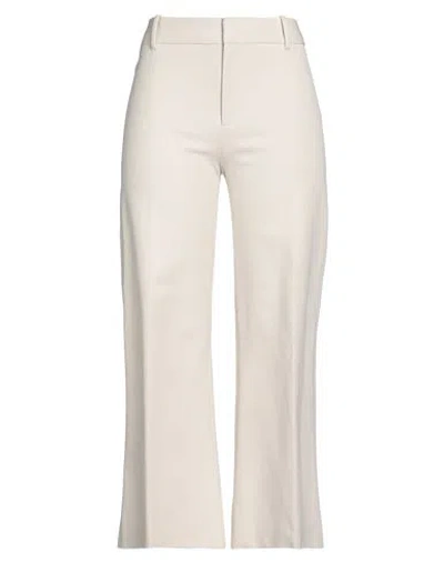 Frame Woman Pants Beige Size 10 Cotton, Elastane