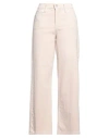 Frame Woman Pants Beige Size 30 Cotton, Modal, Elastomultiester, Elastane