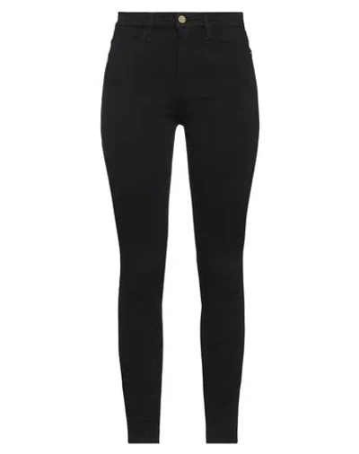 Frame Woman Pants Black Size 29 Cotton, Polyester, Elastane