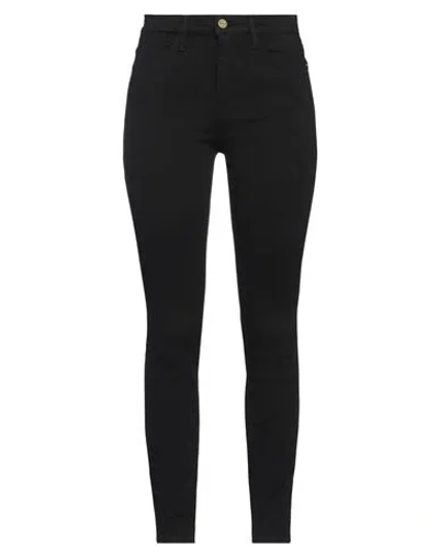 Frame Woman Pants Black Size 27 Cotton, Polyester, Elastane