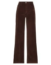 Frame Le Sleek Corduroy Ankle Straight Leg Pants In Brown