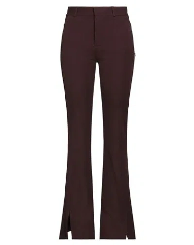Frame Woman Pants Chocolate Brown Size 10 Cotton, Elastane
