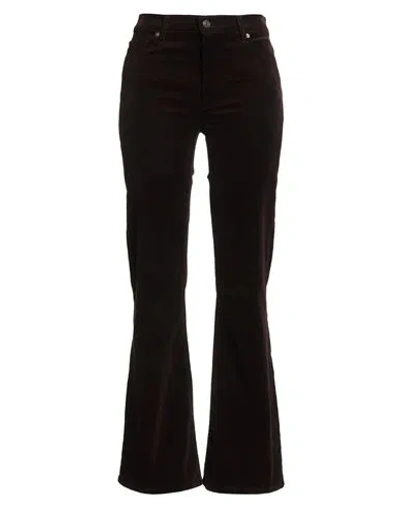 Frame Woman Pants Chocolate Brown Size 30 Cotton, Rayon, Elasterell-p, Elastane
