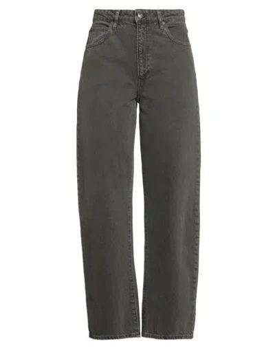Frame Woman Pants Dark Green Size 27 Cotton In Brown