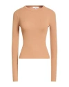 Frame Woman Sweater Camel Size L Modal, Elastane In Neutral