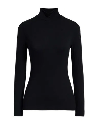 FRAME FRAME WOMAN TURTLENECK BLACK SIZE M MODAL, ELASTANE