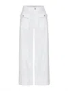 Frame Denim 70s White Crop Straight Jean In White