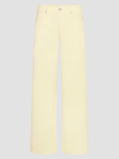 Frame Women's Amelia Gray X  The Gray Low-rise Wide-leg Denim Pants In Yellow