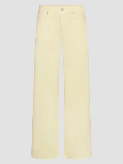 Frame Women's Amelia Gray X  The Pixie Gray Denim Wide-leg Jeans In Yellow