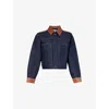 Frame Atelier Denim And Leather Bomber Jacket In Arlow