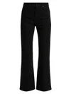 Frame Arrow High Rise Bootcut Jeans In Black In Black