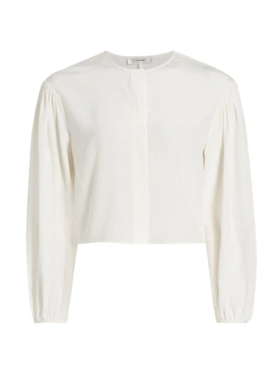 Frame Women's Boxy-fit Blouse In Cream