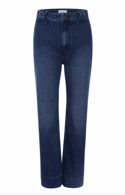 Frame Women's Braided Crop Mini Boot Jean In Istanbul In Blue
