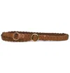 Frame Women's Braided O Ring Wrap Belt In Natural In Brown
