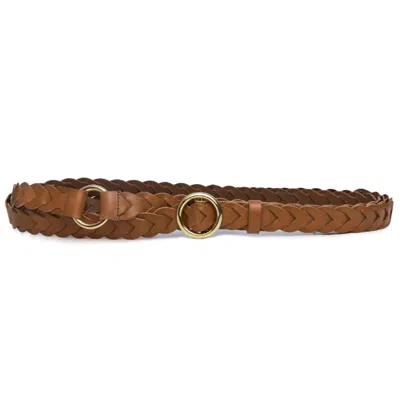 Frame Women's Braided O Ring Wrap Belt In Natural In Brown
