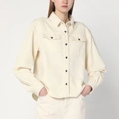 Frame Women's Butter-colou Blue Shirt