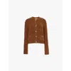 Frame Patch Pocket Cardigan In Camel In Camel