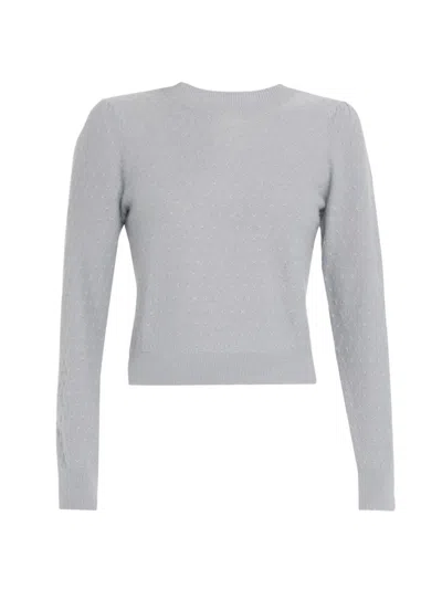Frame Women's Cashmere Crewneck Sweater In Grey Blue