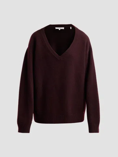 Frame Women's Cashmere Relaxed-fit Sweater In Burgundy