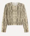 Frame Women's Cashmere Snake Cardigan In Multi