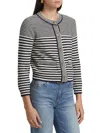 Frame Women's Compact Stripe Cardigan In Multi