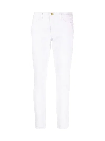 Frame Women's Cotton Jeans: Le Garcon In White