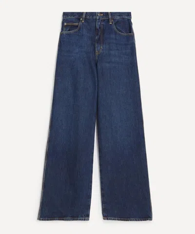 Frame Le Slim Palazzo Jeans In Blue