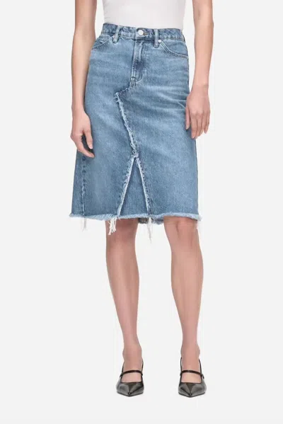Frame Women's Deconstructed Skirt In Mabel In Blue