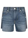 Frame Women's Distressed Denim Shorts In Azure In Blue
