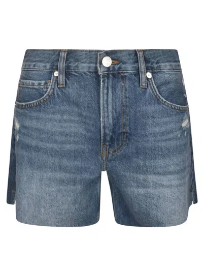 Frame Women's Distressed Denim Shorts In Azure In Blue