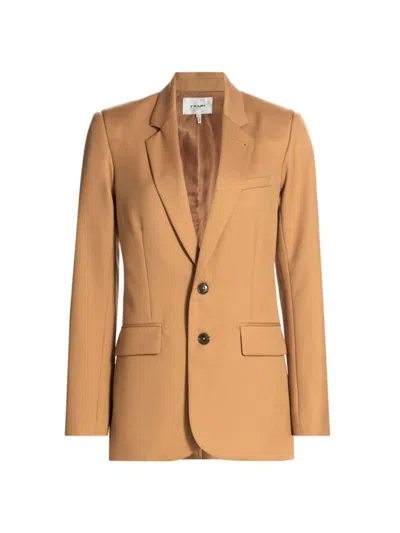 Frame Women's Everday Wool-blend Blazer In Brown