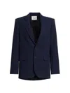 Frame Everyday Twill Blazer In Navy