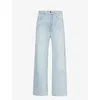 FRAME WOMENS FRAME BAGGY WIDE-LEG HIGH-RISE RECYCLED-COTTON JEANS