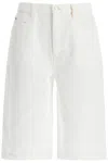 Frame The Boy High-rise Denim Shorts In White
