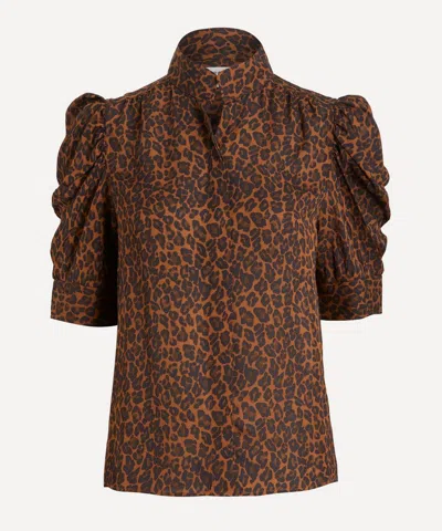 Frame Women's Gillan Silk Blouse In Multi
