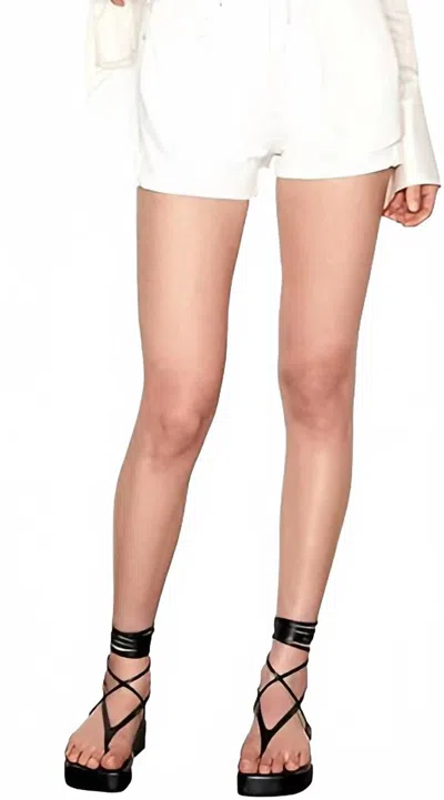 Frame Women's High Rise Vintage Short In Rumpled Blanc Grind In Neutral