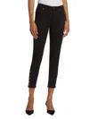 Frame Women's High-waist Cropped Jeggings In Black