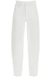 Frame High-waisted Barrel Jeans For In White
